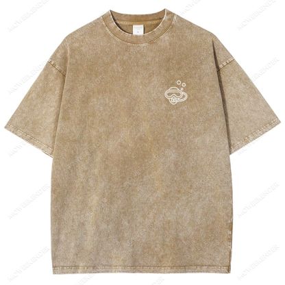 Diver QR Code Custom Unisex Fit Washed T-Shirt