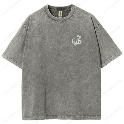 Diver QR Code Custom Unisex Fit Washed T-Shirt