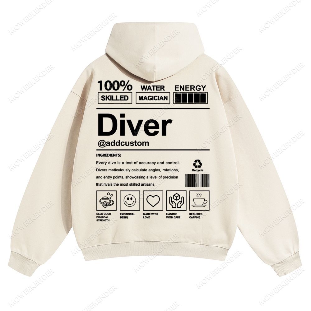 Diver Custom Unisex pure cotton sweatshirt