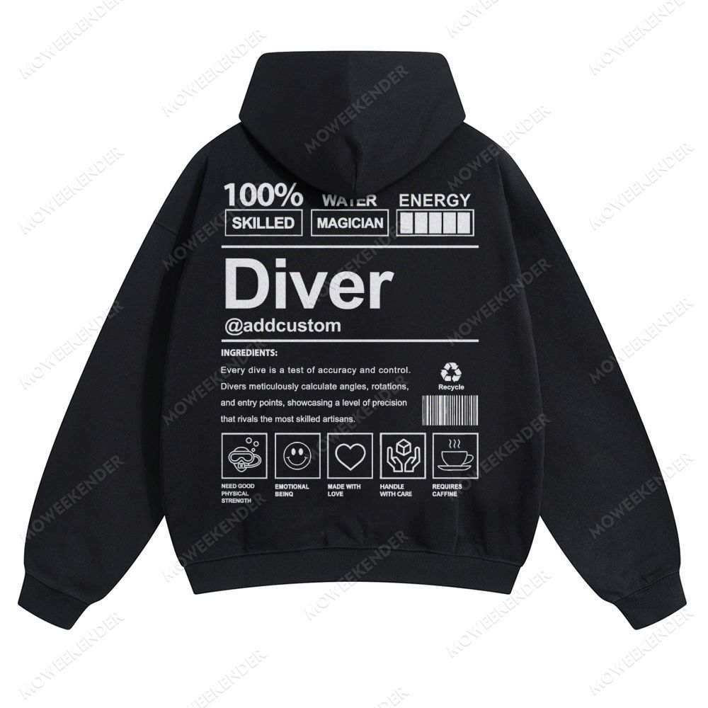 Diver Custom Unisex pure cotton sweatshirt