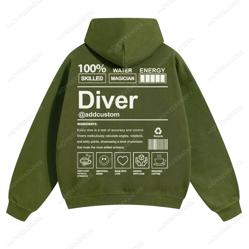 Diver Custom Unisex pure cotton sweatshirt