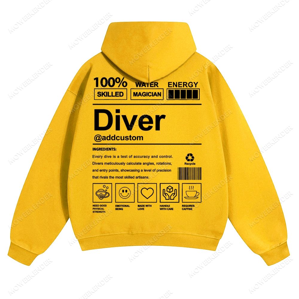 Diver Custom Unisex pure cotton sweatshirt
