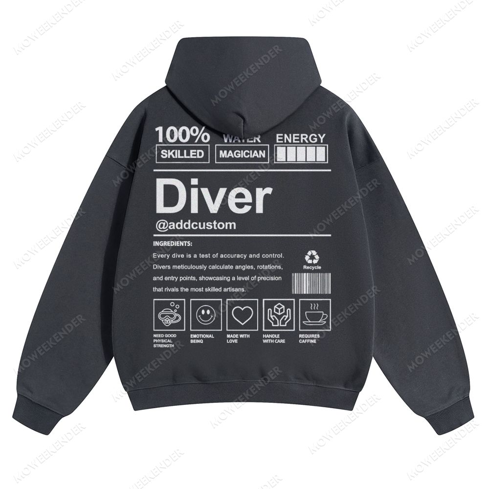 Diver Custom Unisex pure cotton sweatshirt