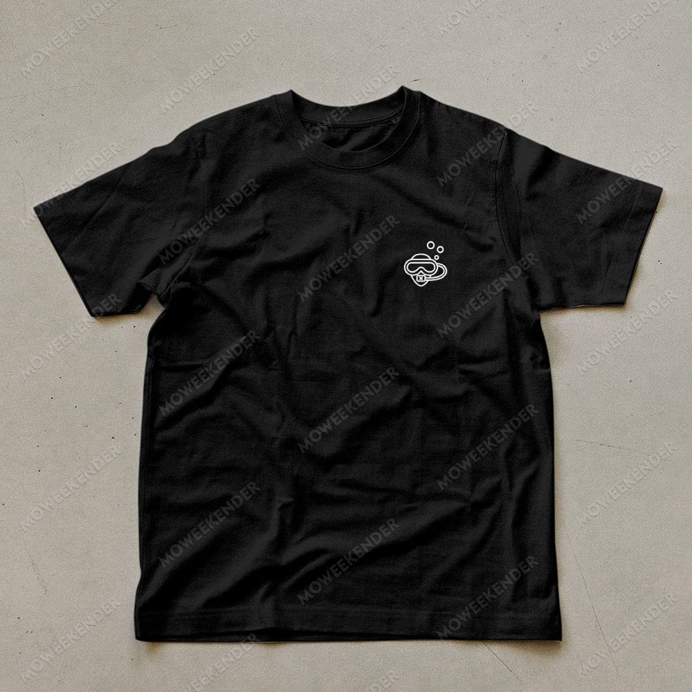 Diver QR Code Custom Unisex Cotton T-Shirt