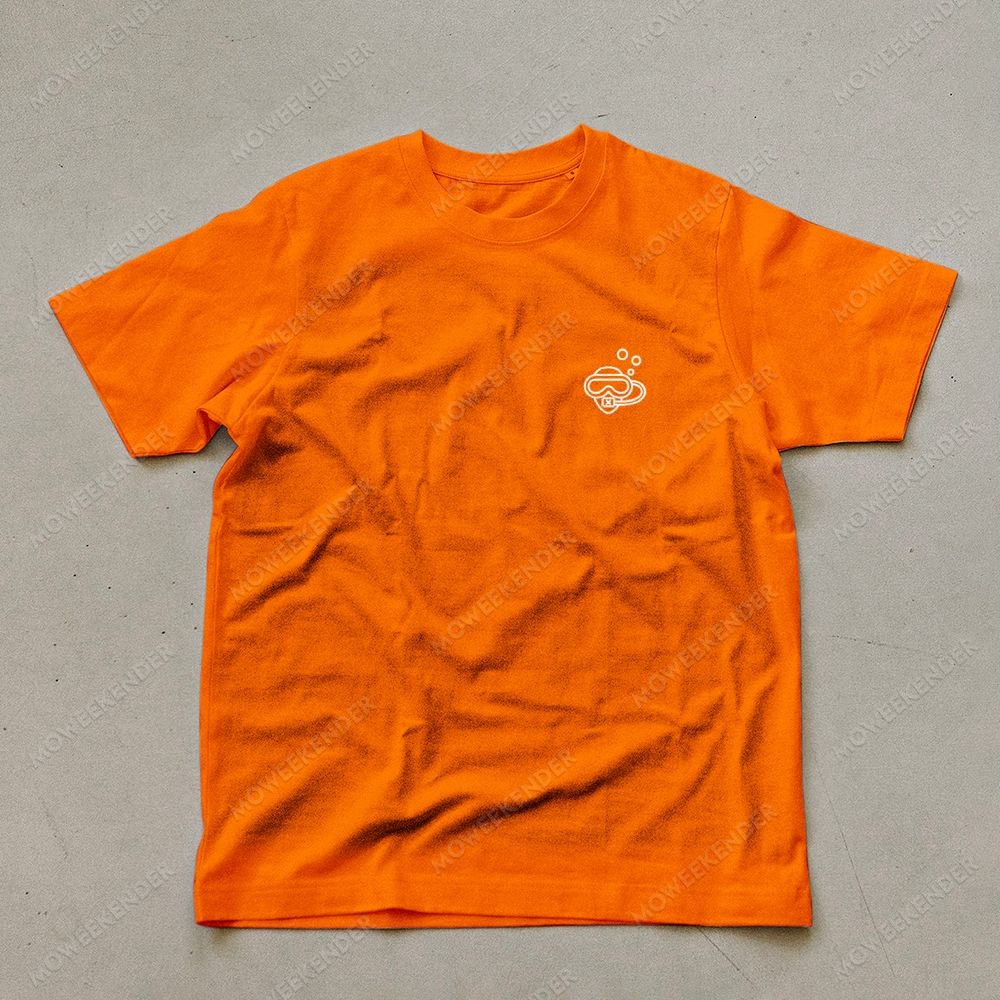 Diver QR Code Custom Unisex Cotton T-Shirt