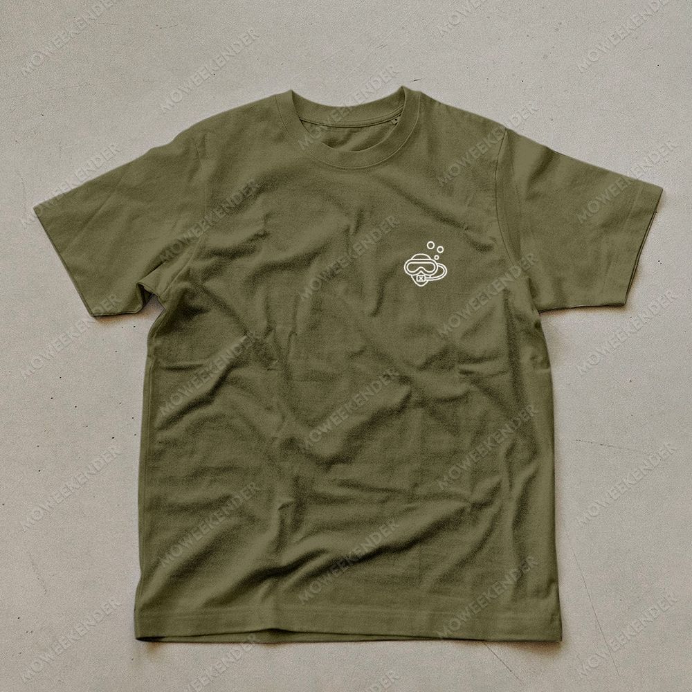 Diver QR Code Custom Unisex Cotton T-Shirt