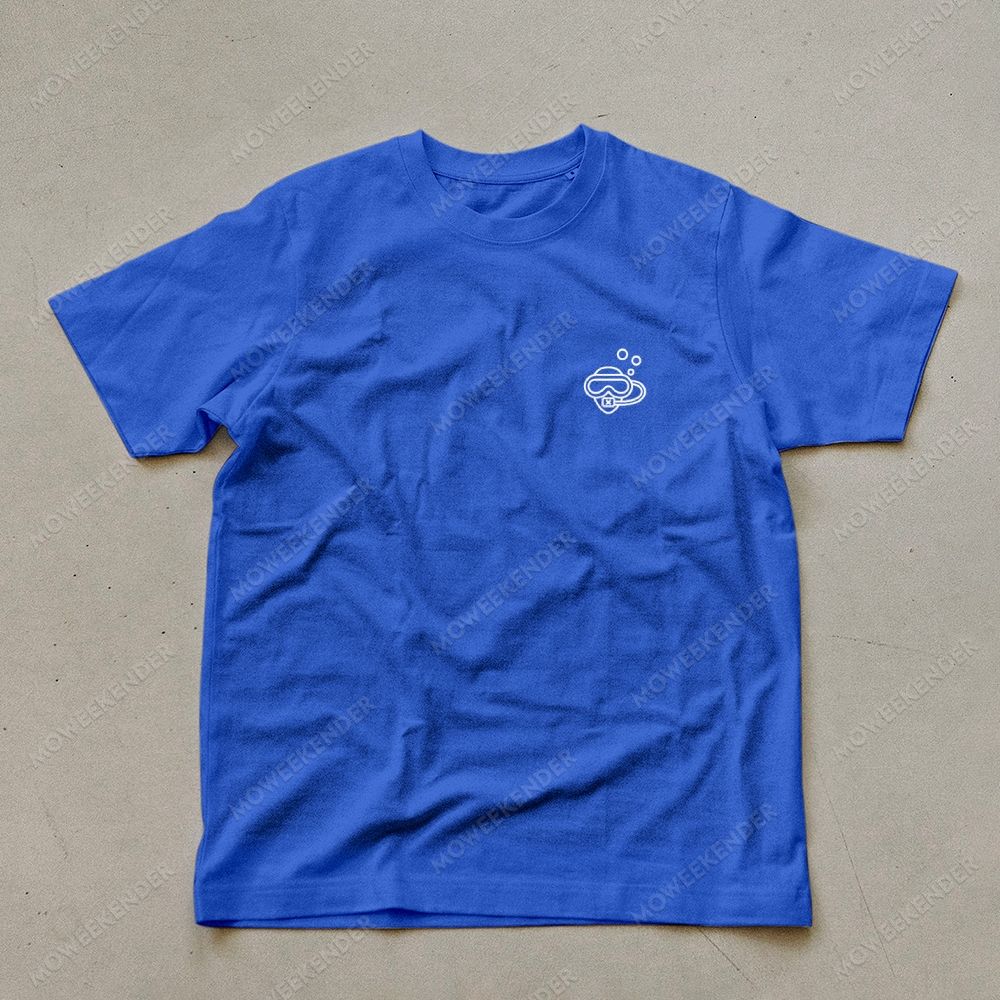 Diver QR Code Custom Unisex Cotton T-Shirt