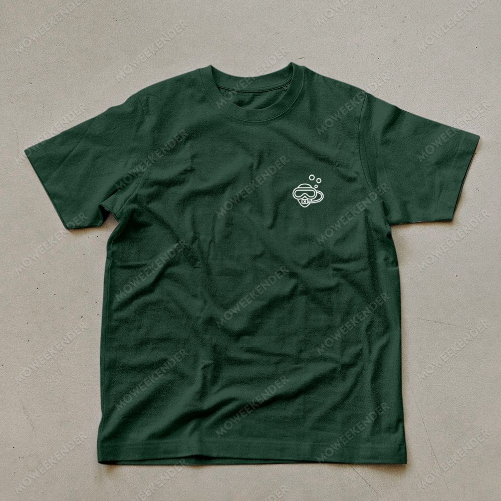 Diver QR Code Custom Unisex Cotton T-Shirt