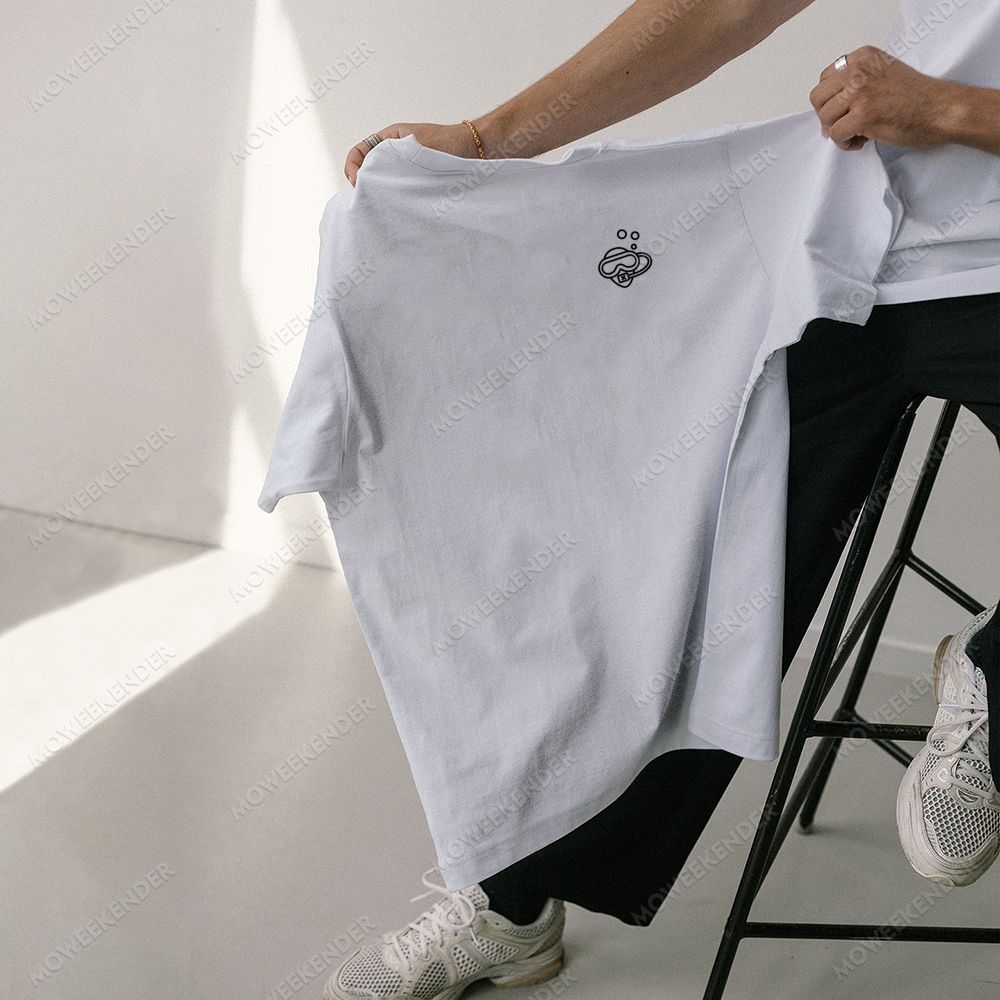 Diver QR Code Custom Unisex Cotton T-Shirt