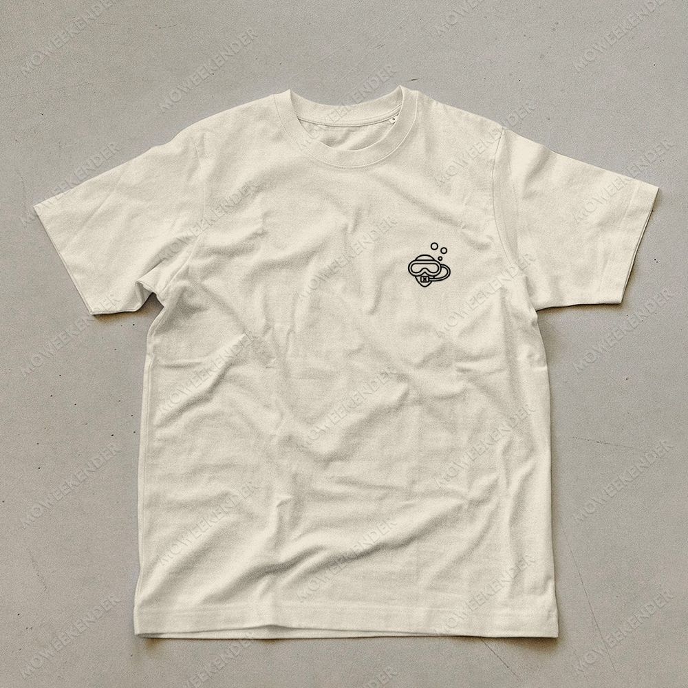 Diver QR Code Custom Unisex Cotton T-Shirt