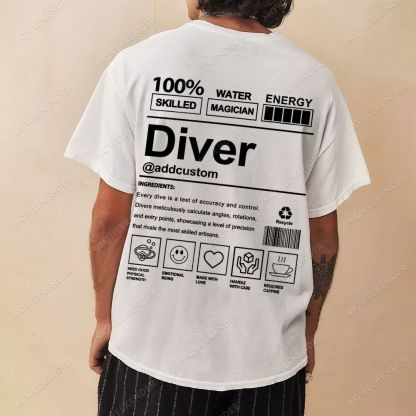Diver Custom Unisex Cotton T-Shirt