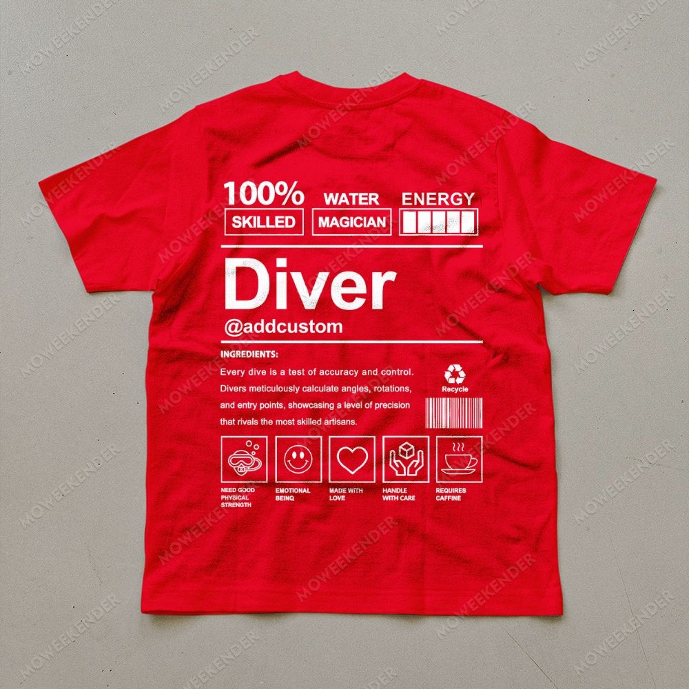 Diver Custom Unisex Cotton T-Shirt