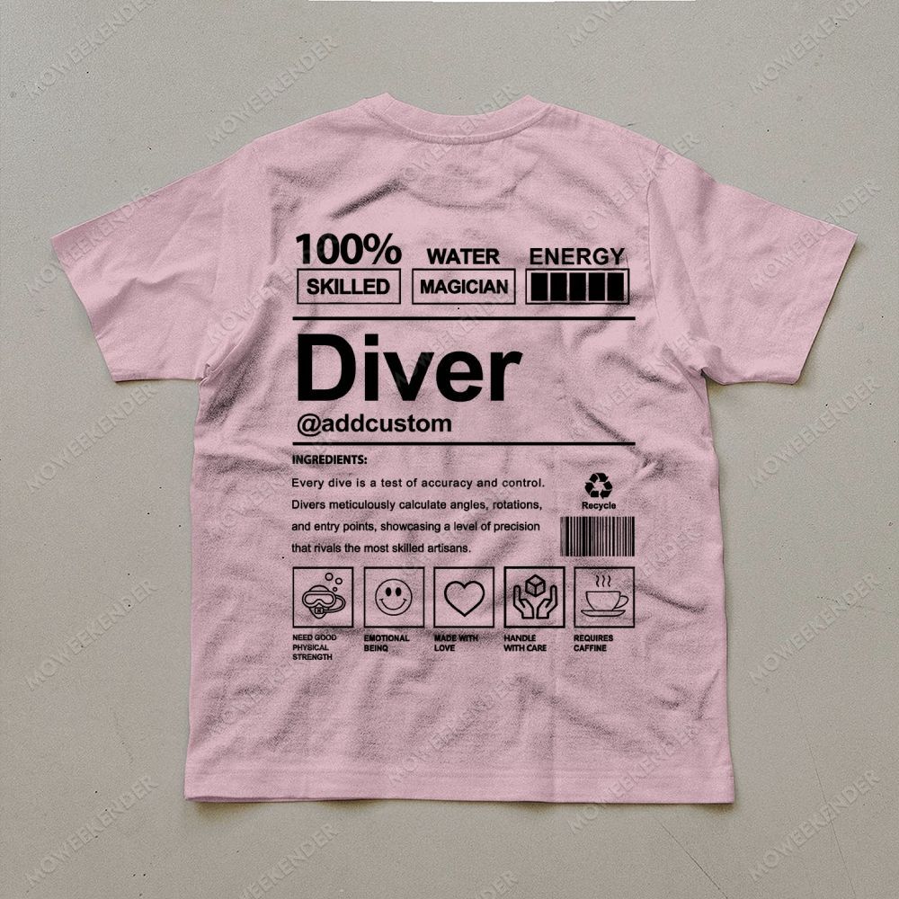 Diver Custom Unisex Cotton T-Shirt
