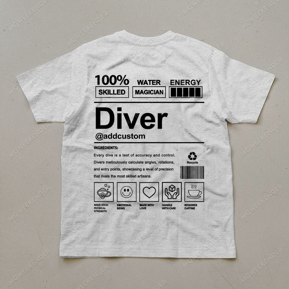Diver Custom Unisex Cotton T-Shirt