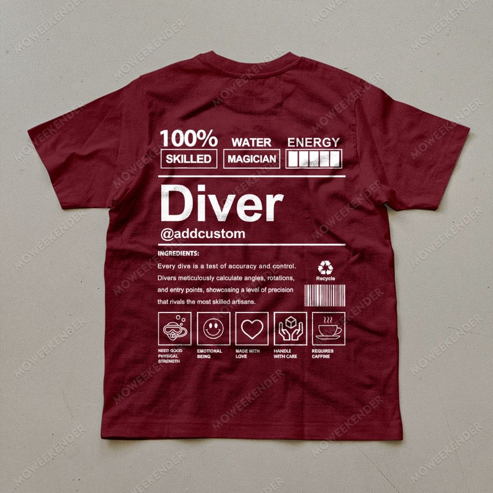 Diver Custom Unisex Cotton T-Shirt