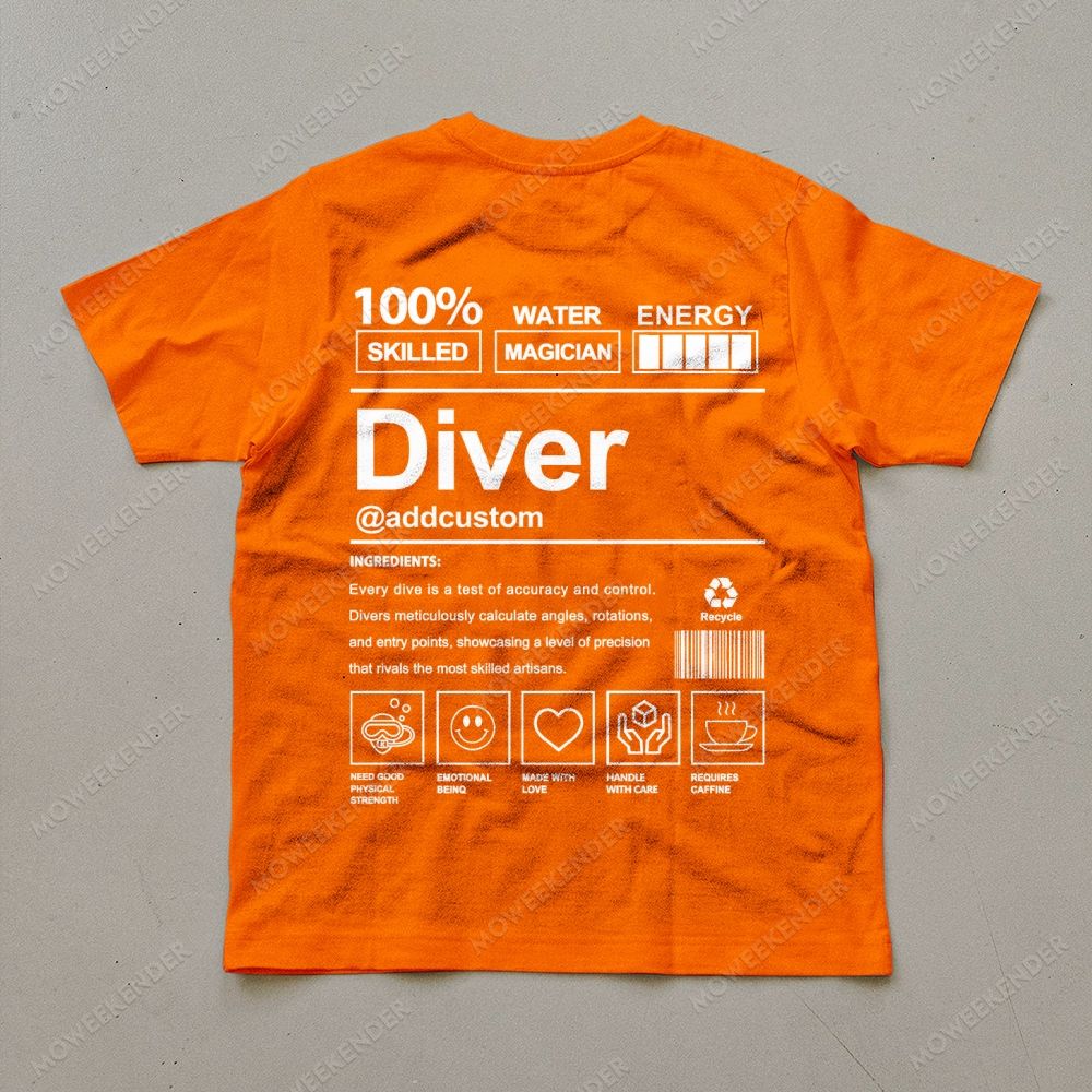 Diver Custom Unisex Cotton T-Shirt