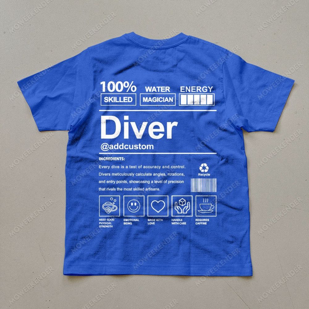 Diver Custom Unisex Cotton T-Shirt