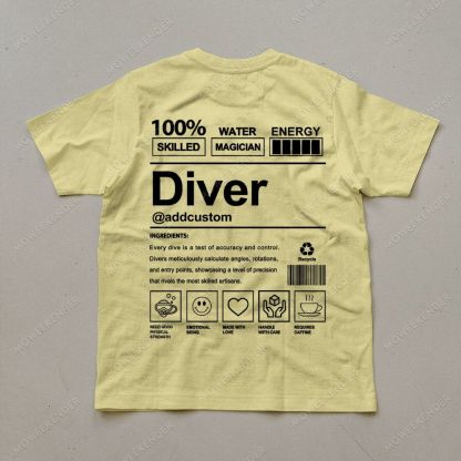 Diver Custom Unisex Cotton T-Shirt