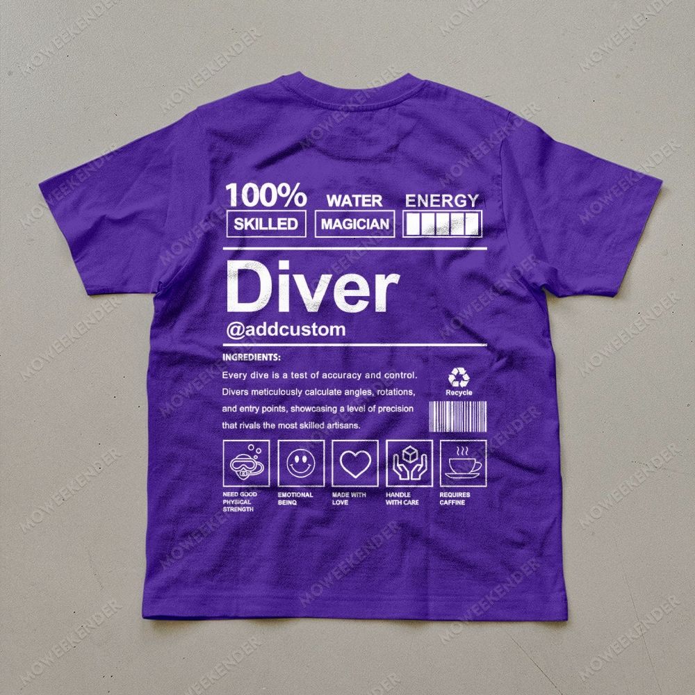 Diver Custom Unisex Cotton T-Shirt