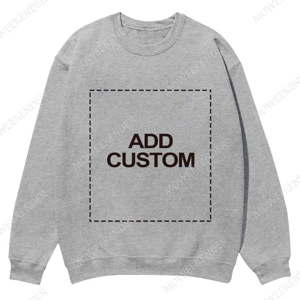 Double-Sided Custom Sweatshirt – Front & Back Prints