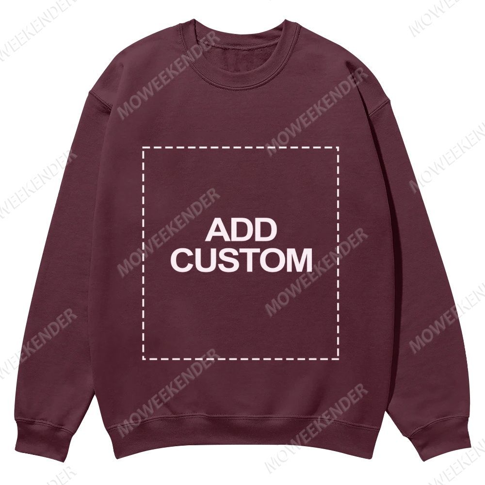 Double-Sided Custom Sweatshirt – Front & Back Prints