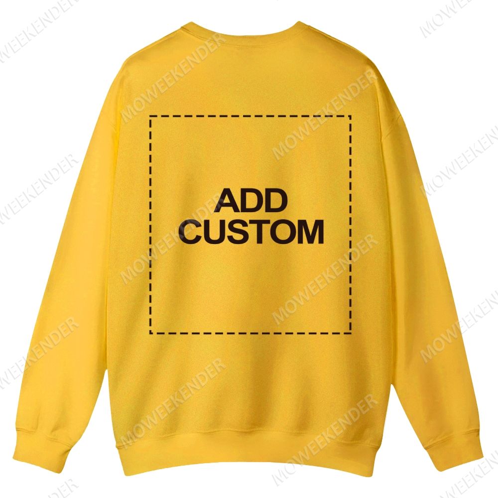 Double-Sided Custom Sweatshirt – Front & Back Prints
