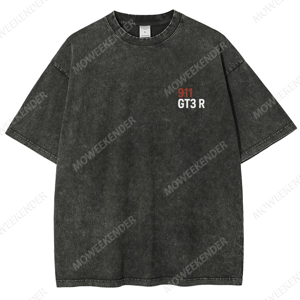 911 GT3 R Racing Cars Unisex Fit Washed T-Shirt