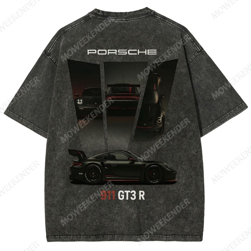 911 GT3 R Racing Cars Unisex Fit Washed T-Shirt