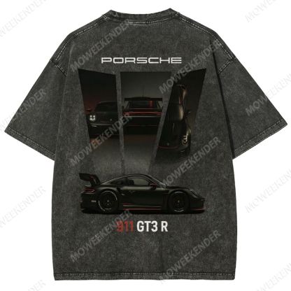 911 GT3 R Racing Cars Unisex Fit Washed T-Shirt