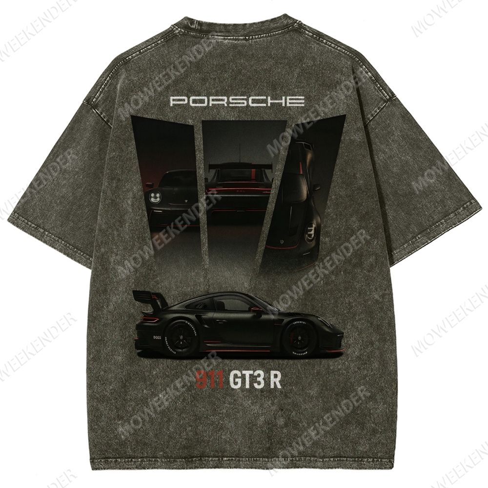 911 GT3 R Racing Cars Unisex Fit Washed T-Shirt