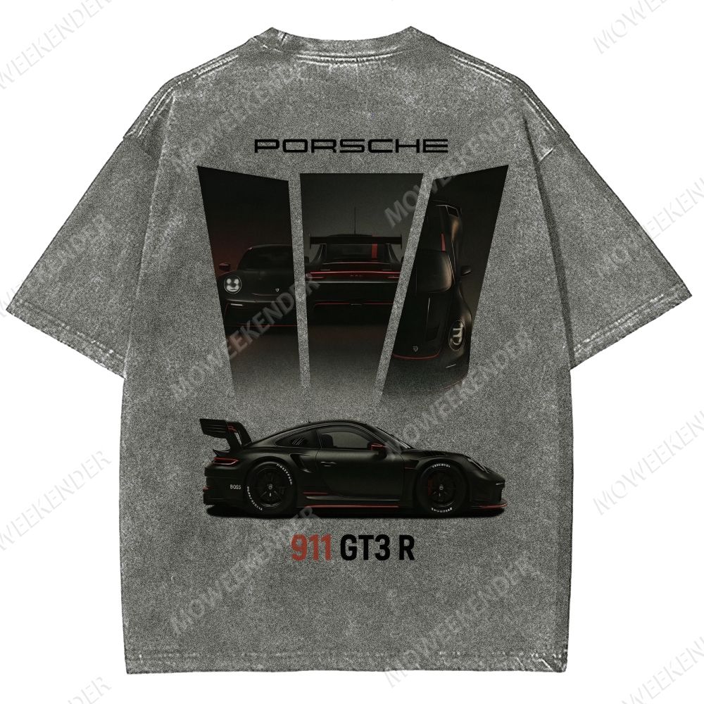911 GT3 R Racing Cars Unisex Fit Washed T-Shirt