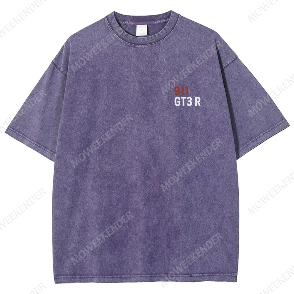 911 GT3 R Racing Cars Unisex Fit Washed T-Shirt
