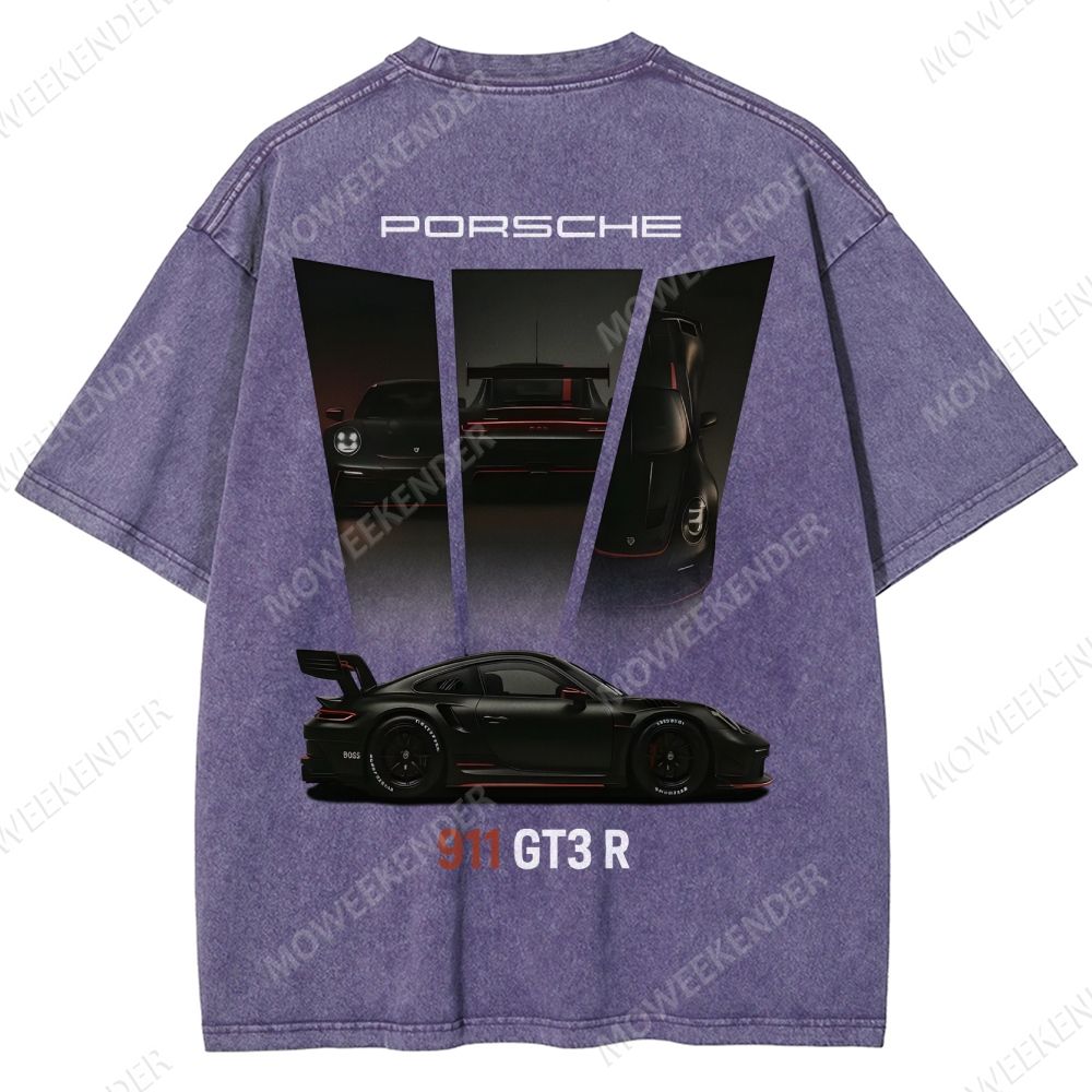 911 GT3 R Racing Cars Unisex Fit Washed T-Shirt