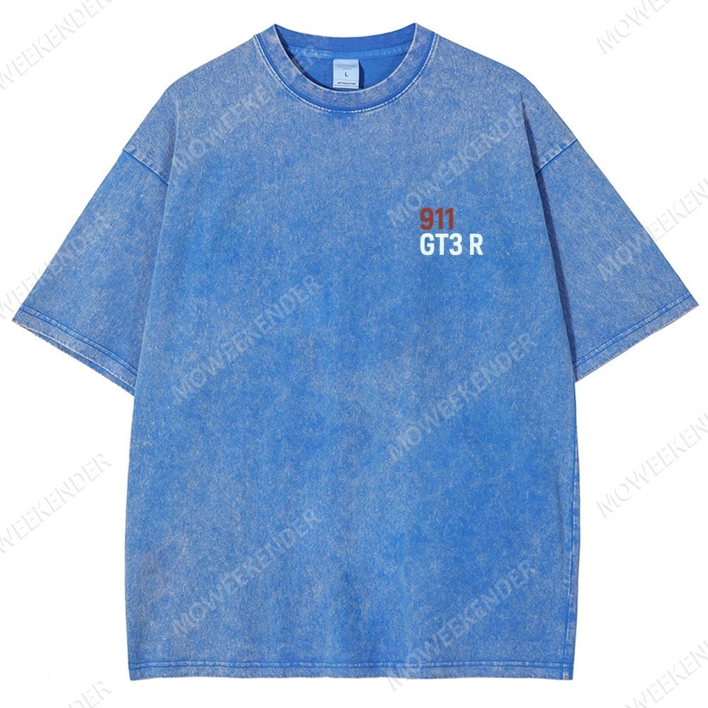 911 GT3 R Racing Cars Unisex Fit Washed T-Shirt