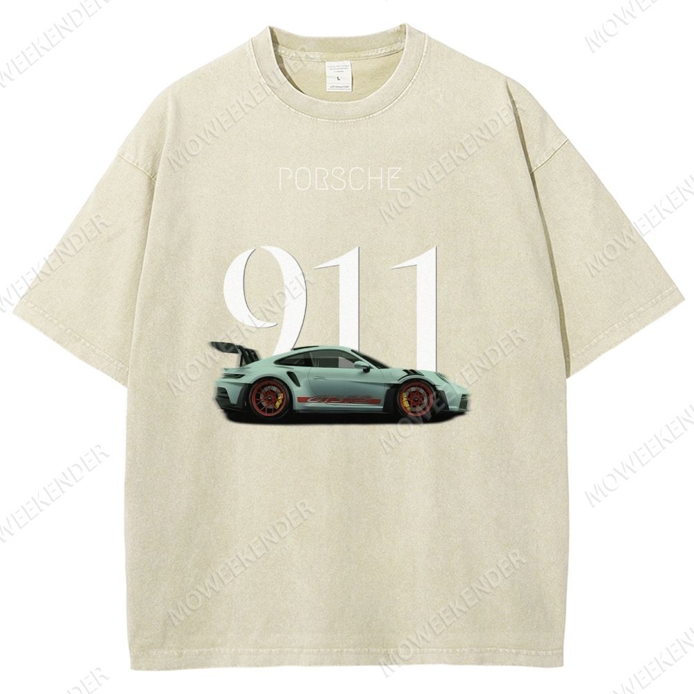 911 Racing Cars Unisex Fit Washed T-Shirt