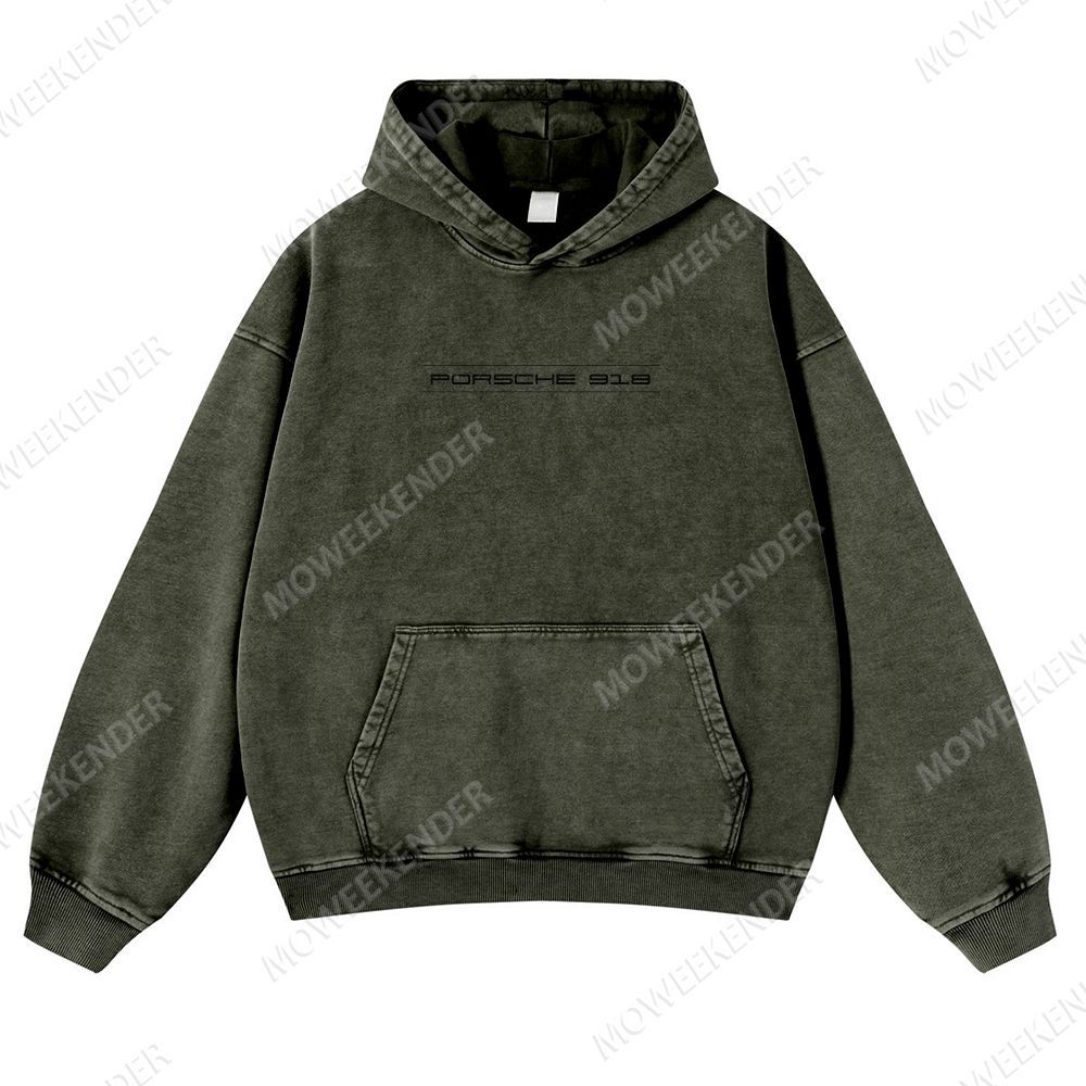 918 Racing Cars Unisex Fit Vintage Washed Hoodie