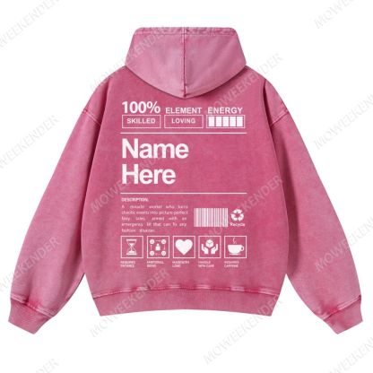 Completely Customized Unisex Fit Vintage Washed Hoodie