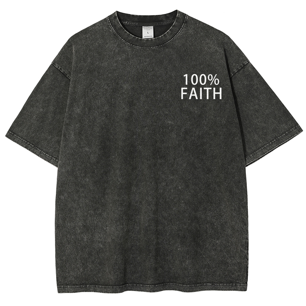 Unisex Fit Christian Faith Washed T-Shirt