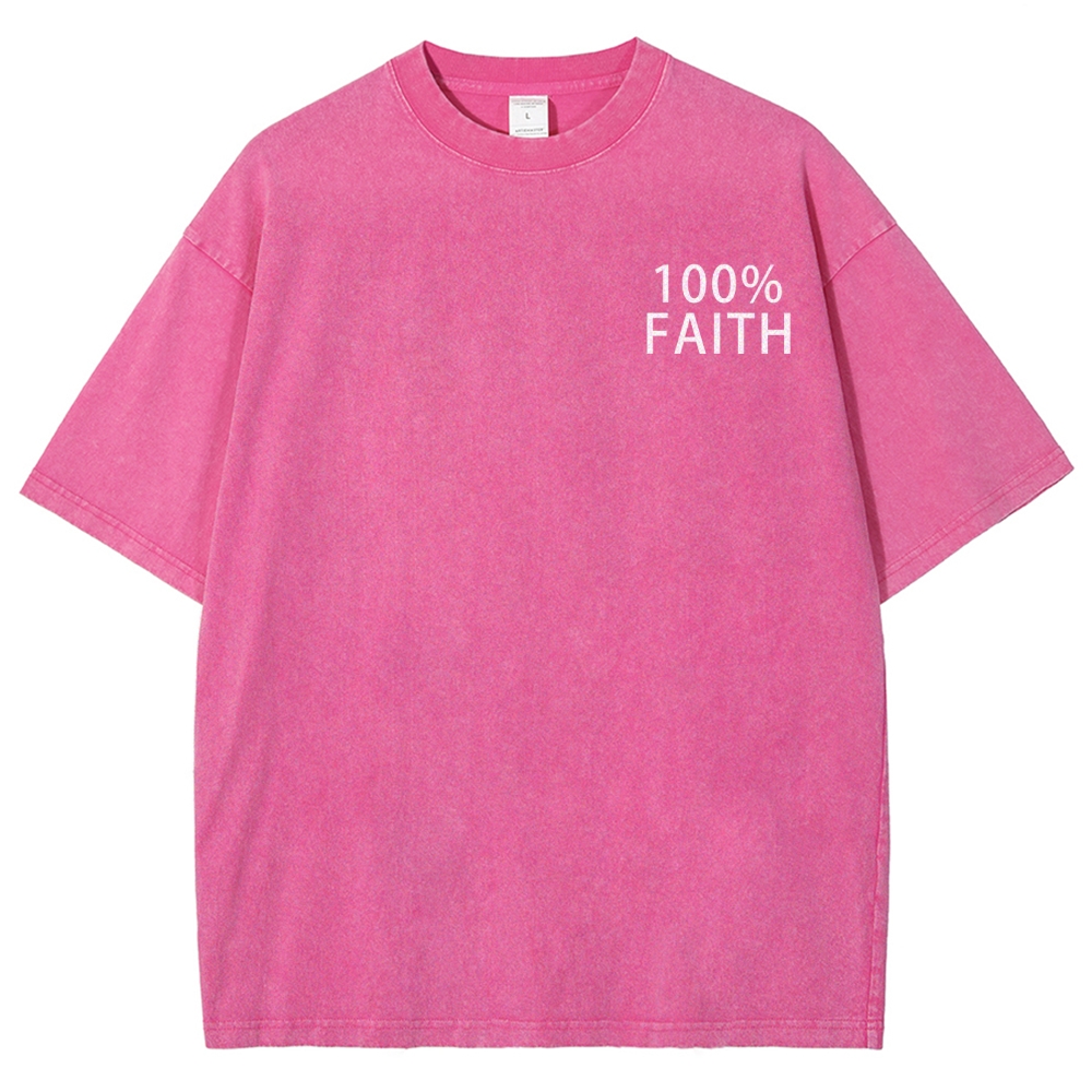 Unisex Fit Christian Faith Washed T-Shirt