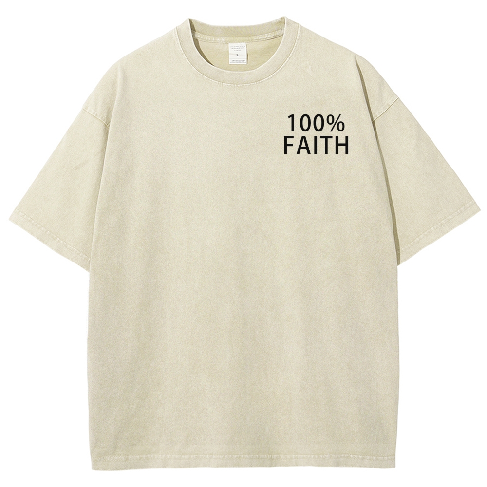 Unisex Fit Christian Faith Washed T-Shirt
