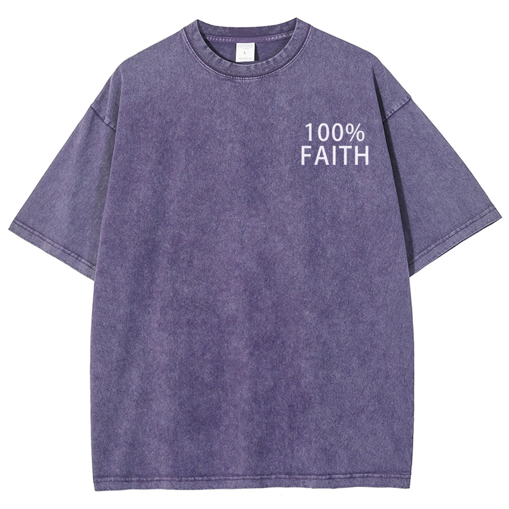 Unisex Fit Christian Faith Washed T-Shirt
