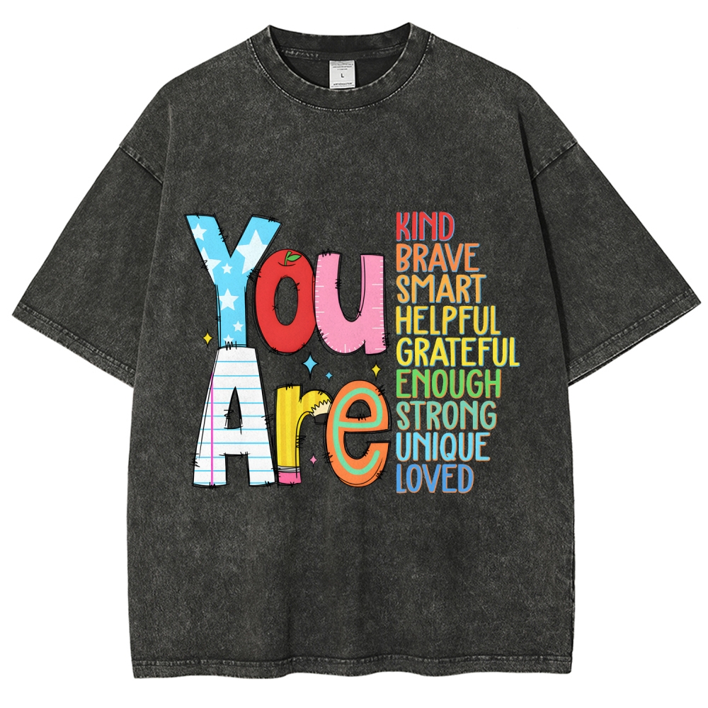 Kindergarten Unisex Fit Washed T-Shirt