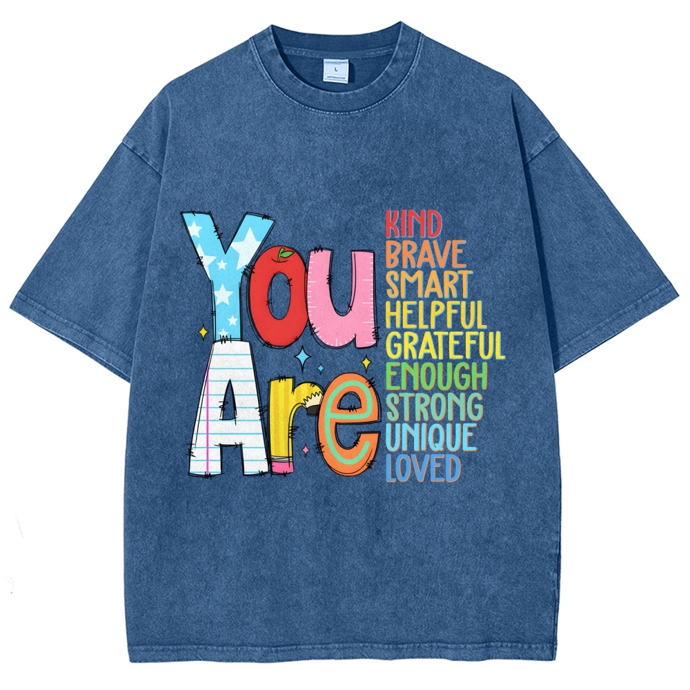 Kindergarten Unisex Fit Washed T-Shirt