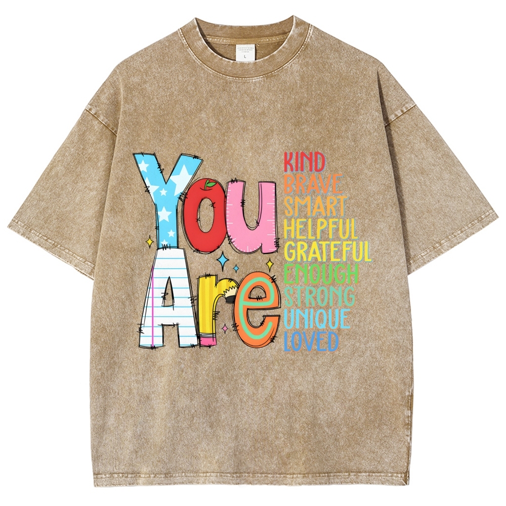 Kindergarten Unisex Fit Washed T-Shirt