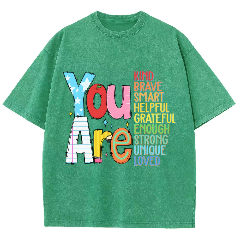 Kindergarten Unisex Fit Washed T-Shirt