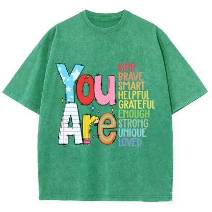 Kindergarten Unisex Fit Washed T-Shirt