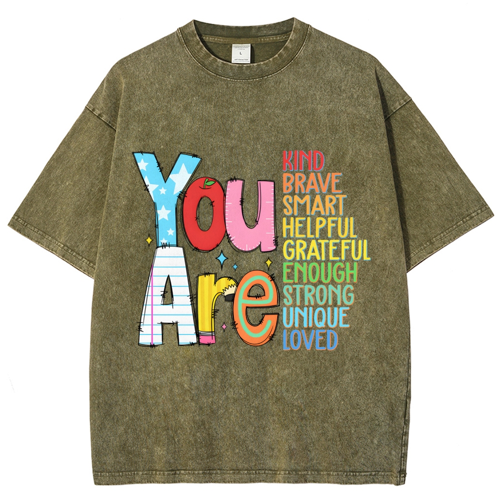 Kindergarten Unisex Fit Washed T-Shirt