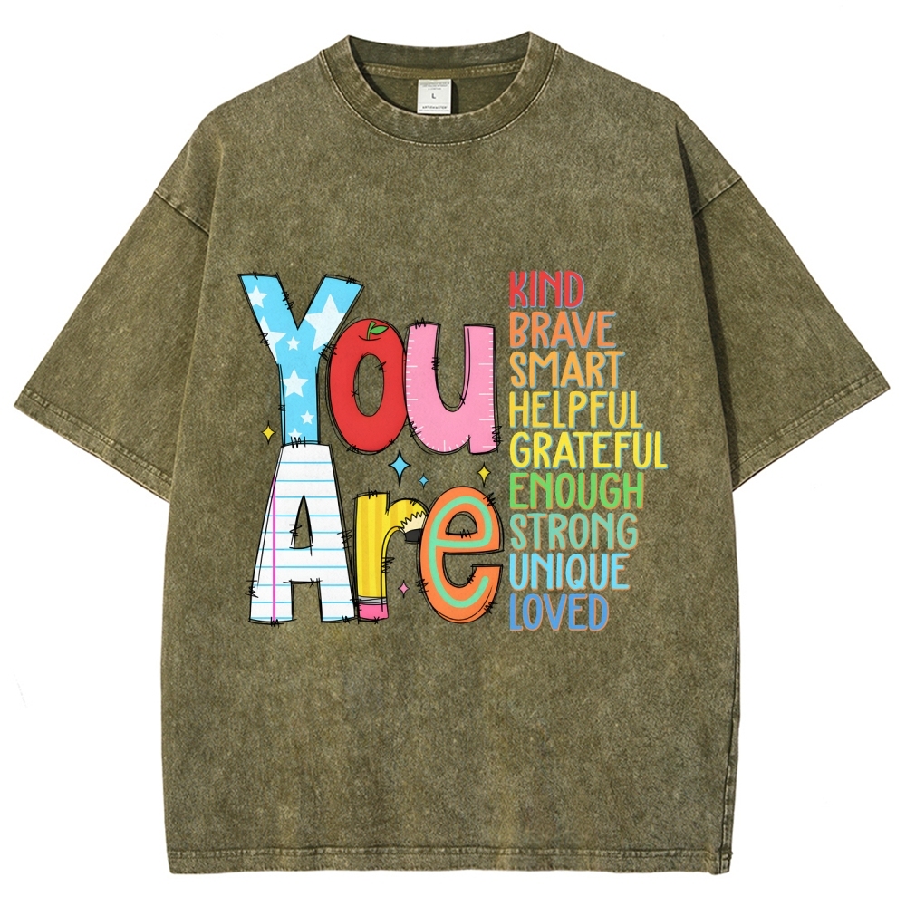 Kindergarten Unisex Fit Washed T-Shirt