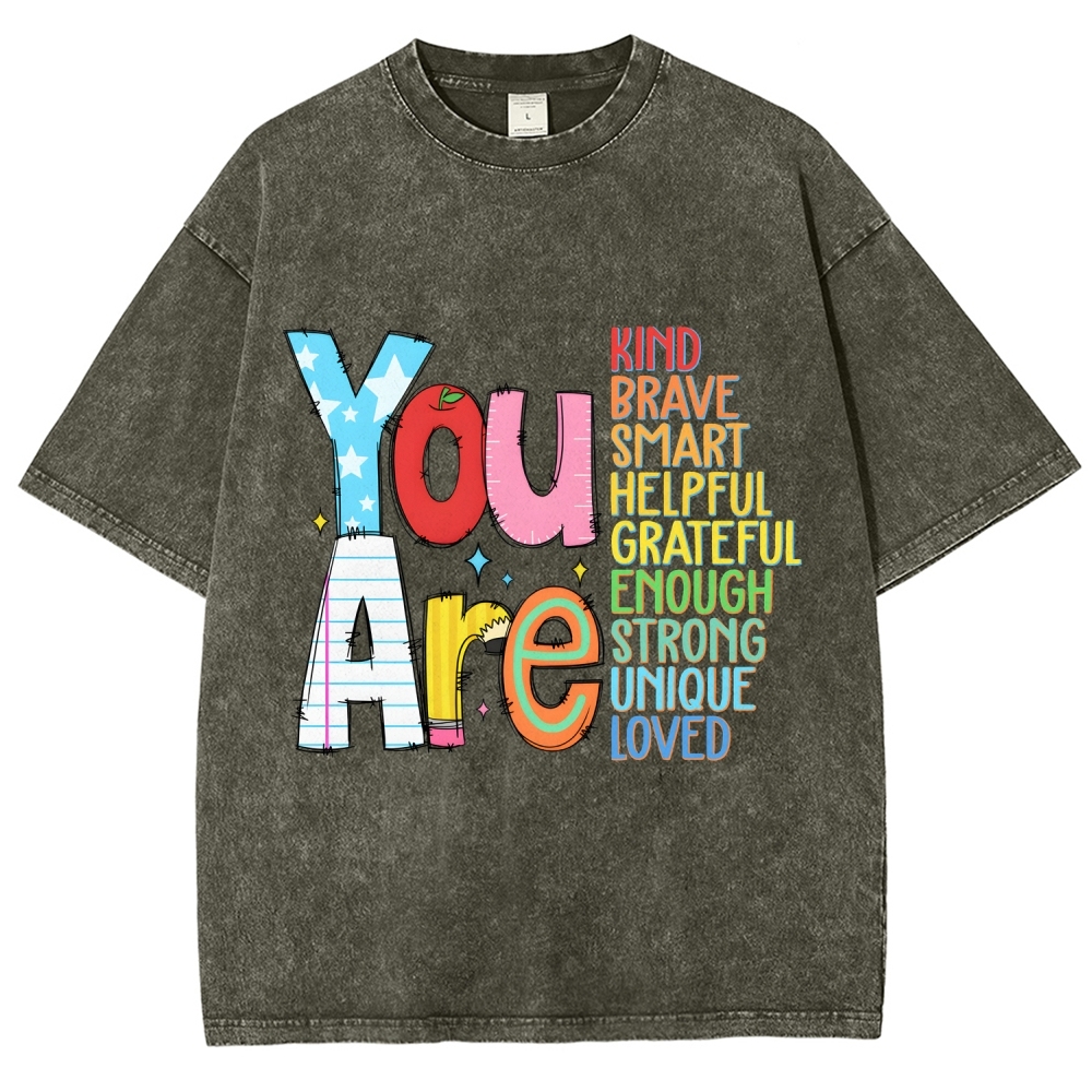 Kindergarten Unisex Fit Washed T-Shirt