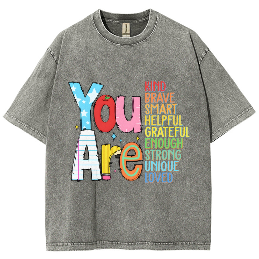 Kindergarten Unisex Fit Washed T-Shirt